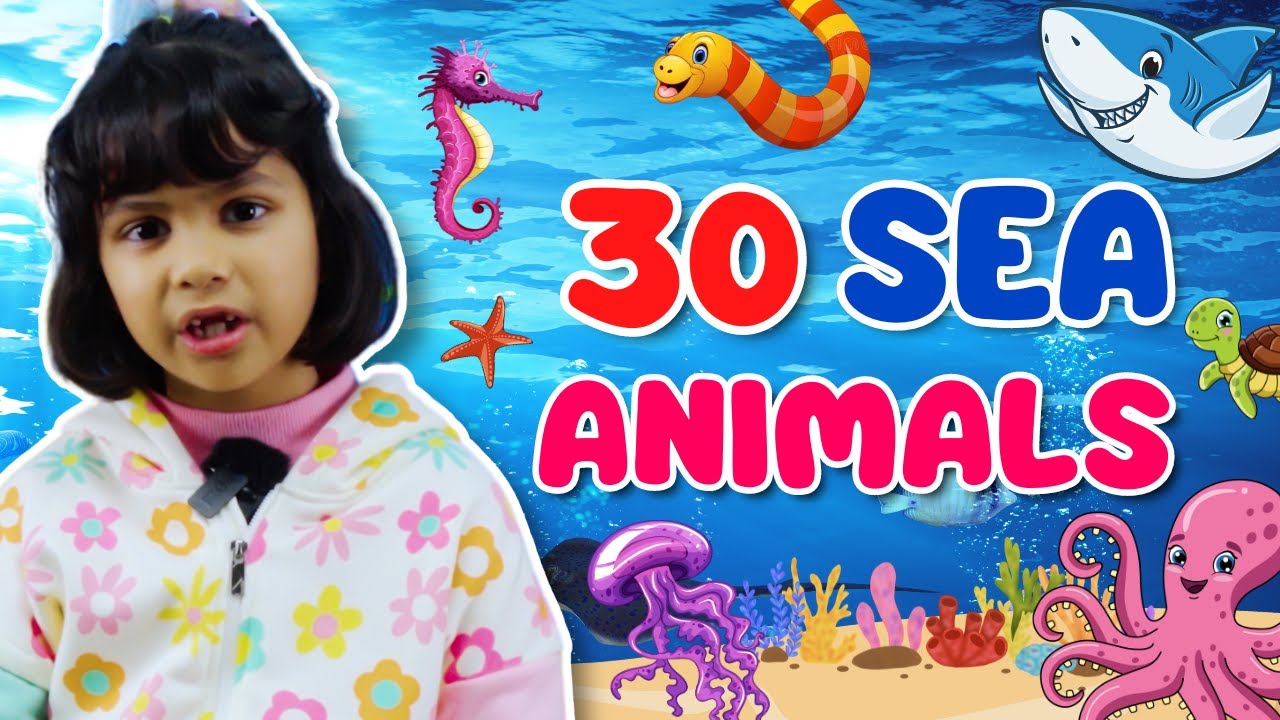 Sea Animals Name in English | Kids Vocabulary | Learn By Adi Keshari