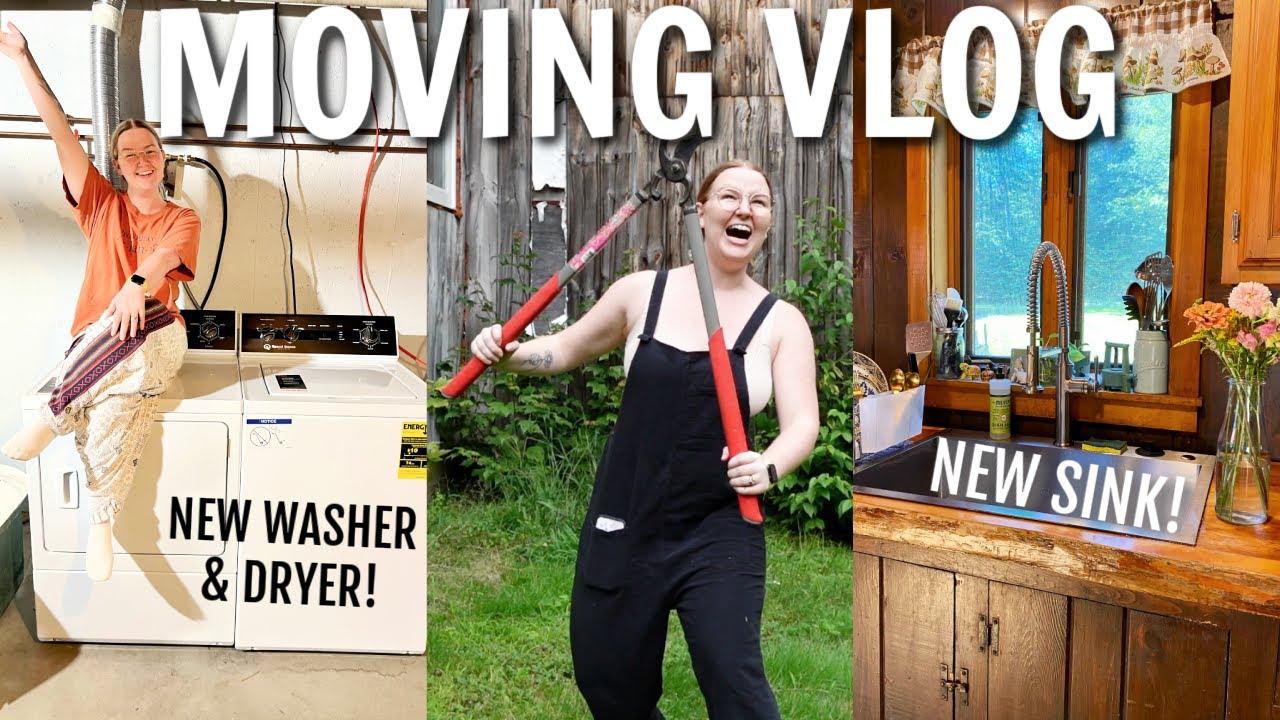 MOVING VLOG #6 | DIY home projects, landscaping & kitchen upgrades!