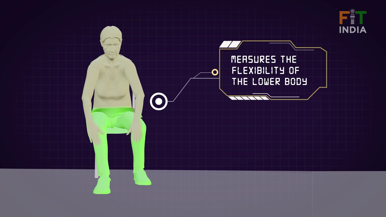 CHAIR SIT AND REACH TEST (English, 65+ Years)