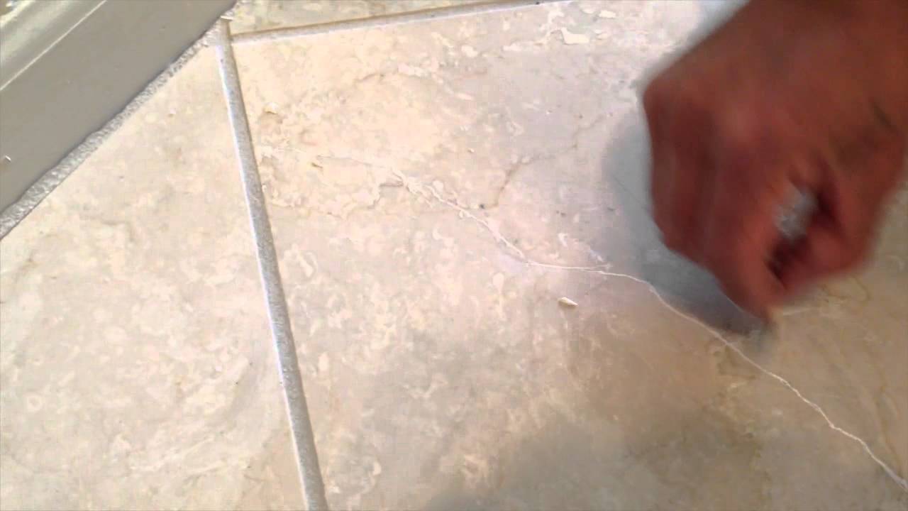 fixing crack & holes in a marble floor