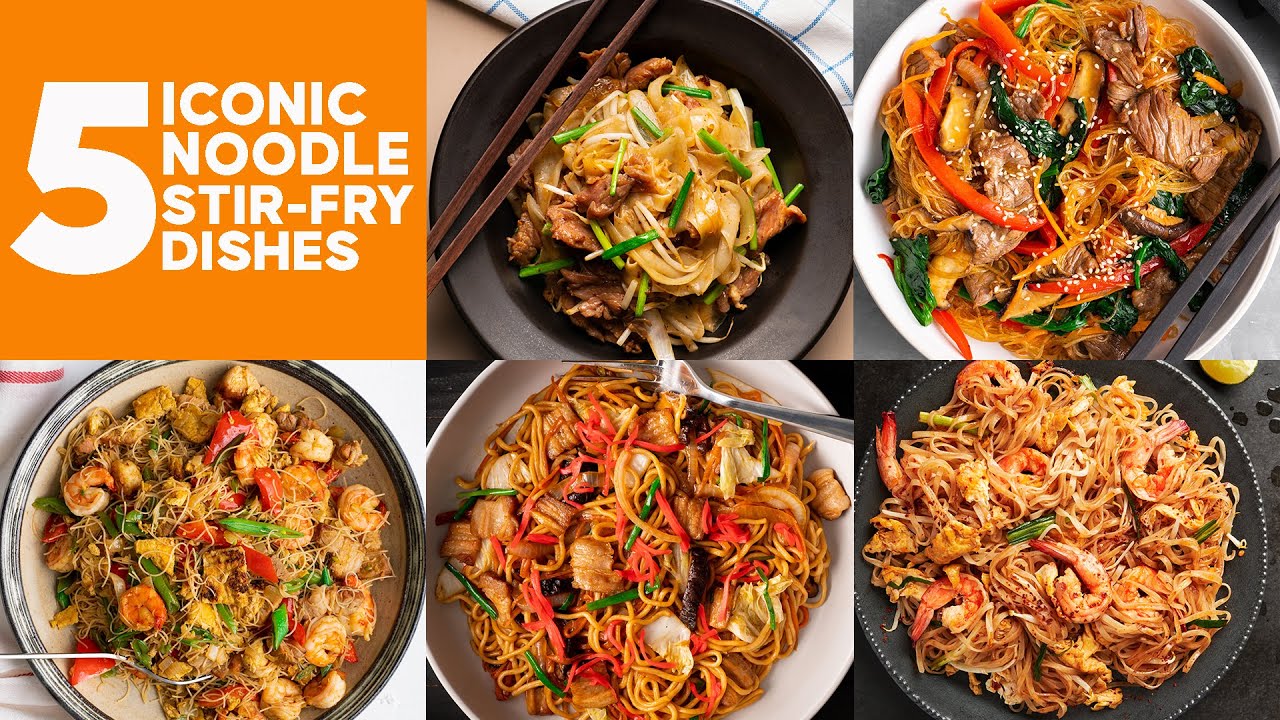 Top 5 ICONIC Noodle Stir-Fry Dishes | Marion's Kitchen