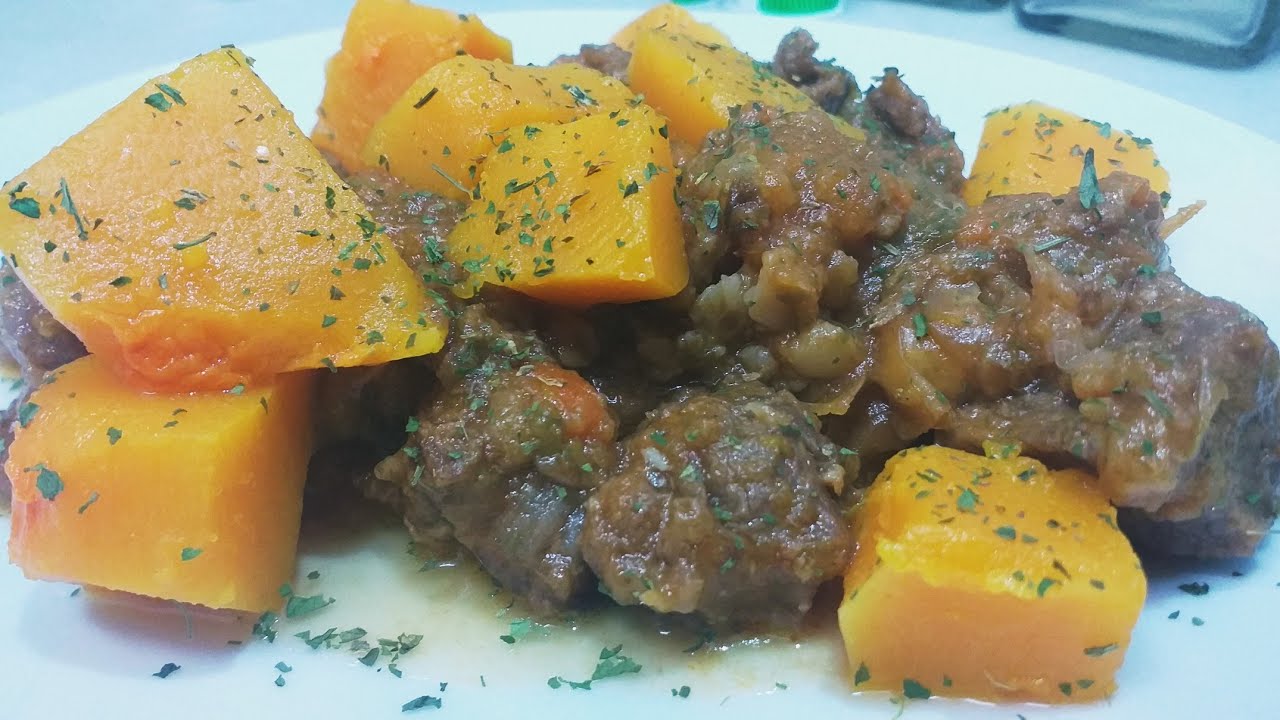 Receta de ternera con Calabaza