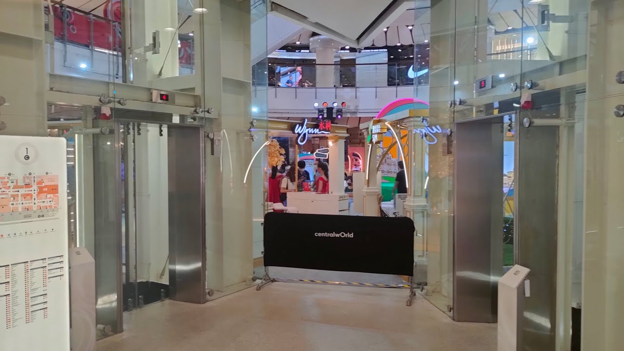 KONE MonoSpace Scenic Elevators at centralwOrld, Bangkok, Thailand (Zone C)