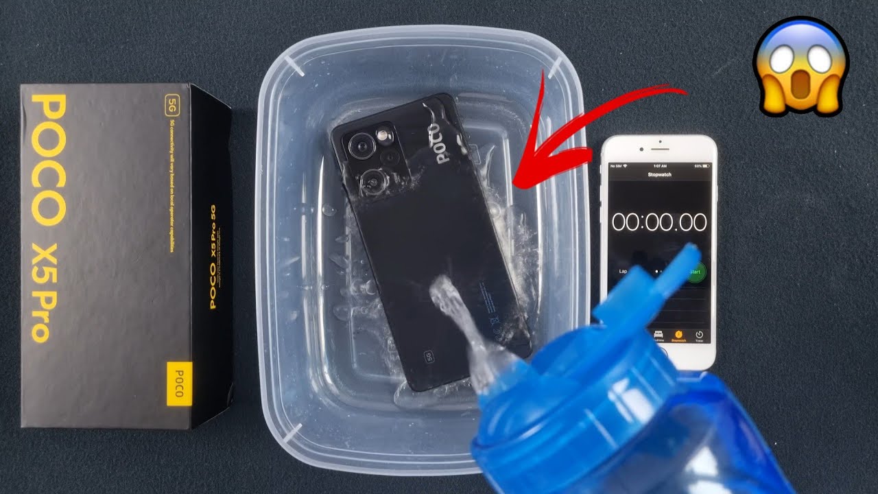 POCO X5 Pro iP53 Water Test 💦💧| Really Waterproof Or Not?