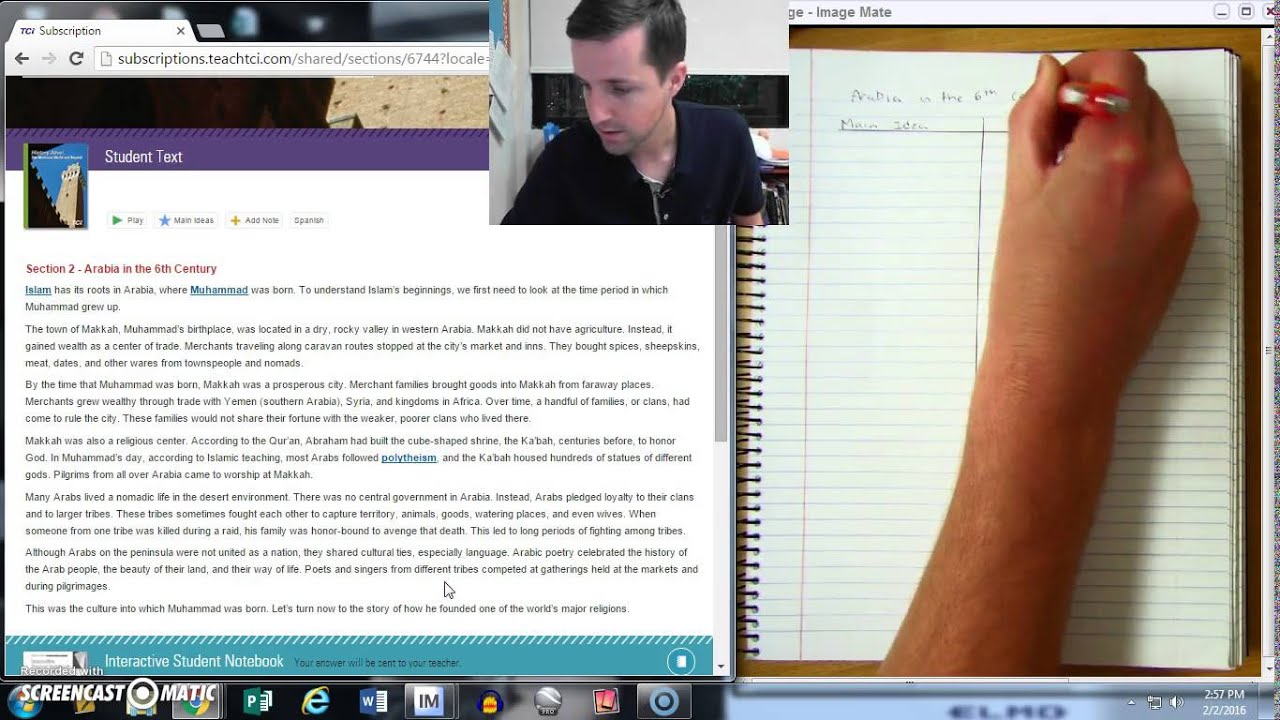 Split Screen Notes Strategy