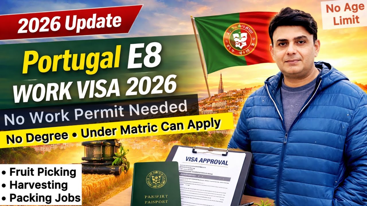 Portugal E8 Work Visa Without Work Permit || Farming Jobs in Portugal | Seasonal Work Visa Portugal
