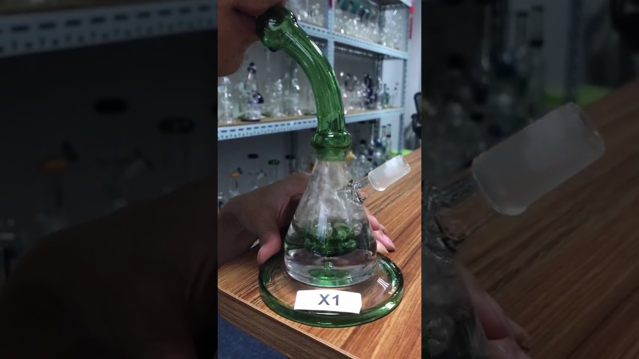 HBking X1 glass smoking water pipes bubbler shisha hookah tobacco bong oil rig pipe