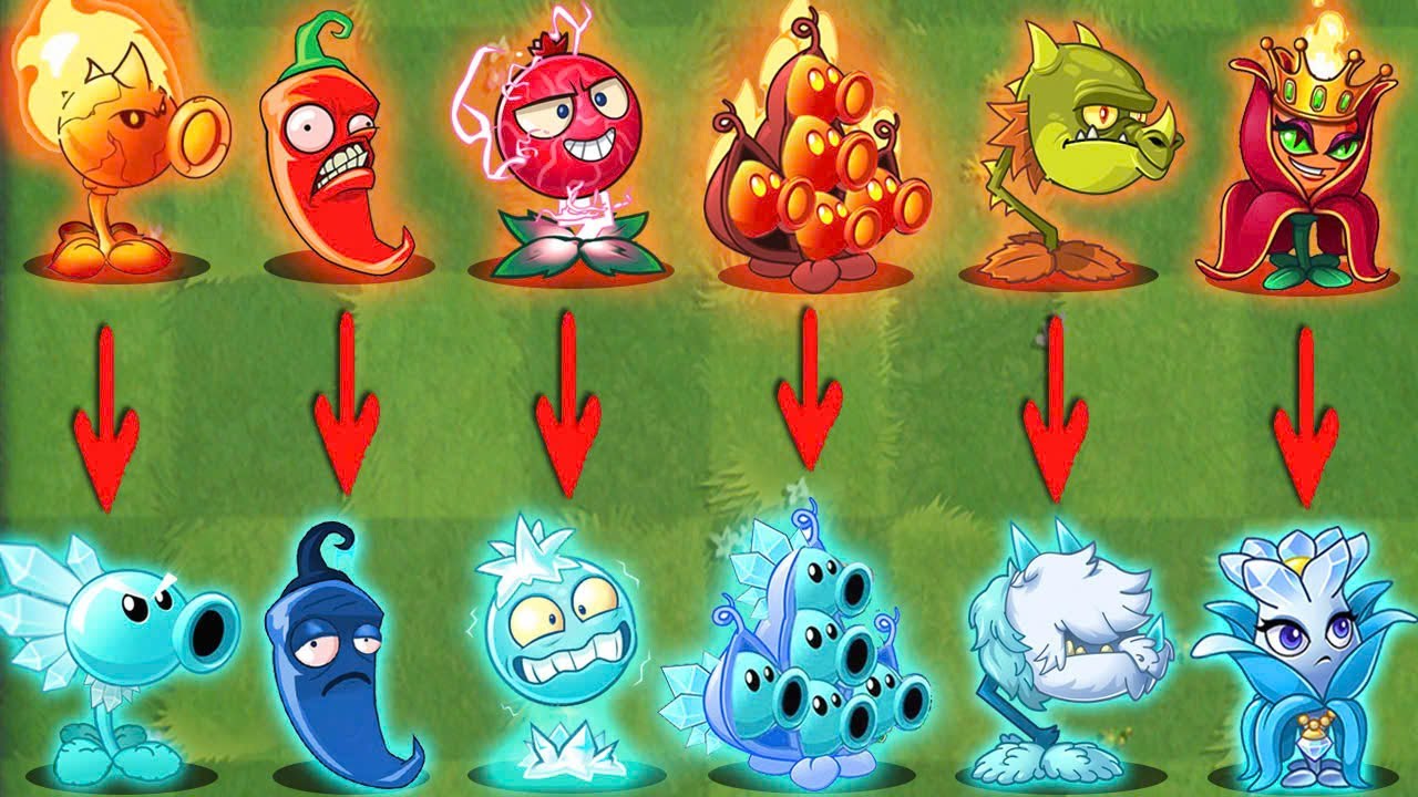 Pvz 2 Discovery - All Plants Same Shape & Same Skill