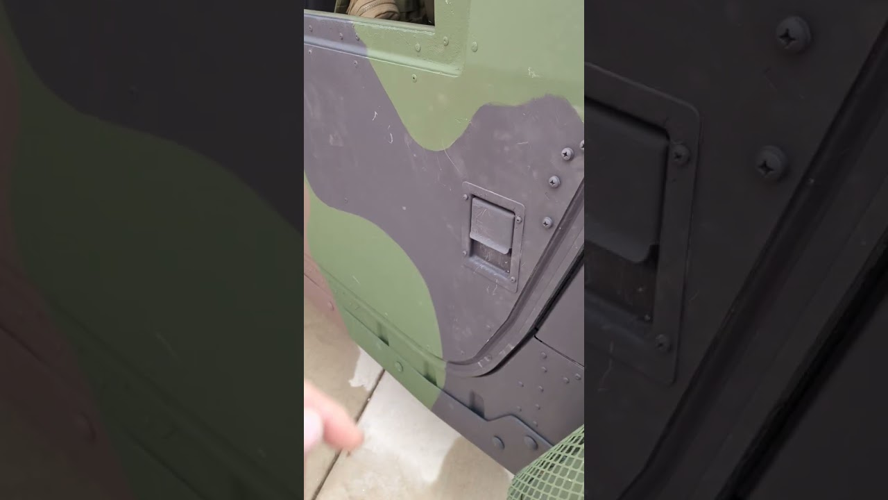 install glass protection on humvee hmmwv