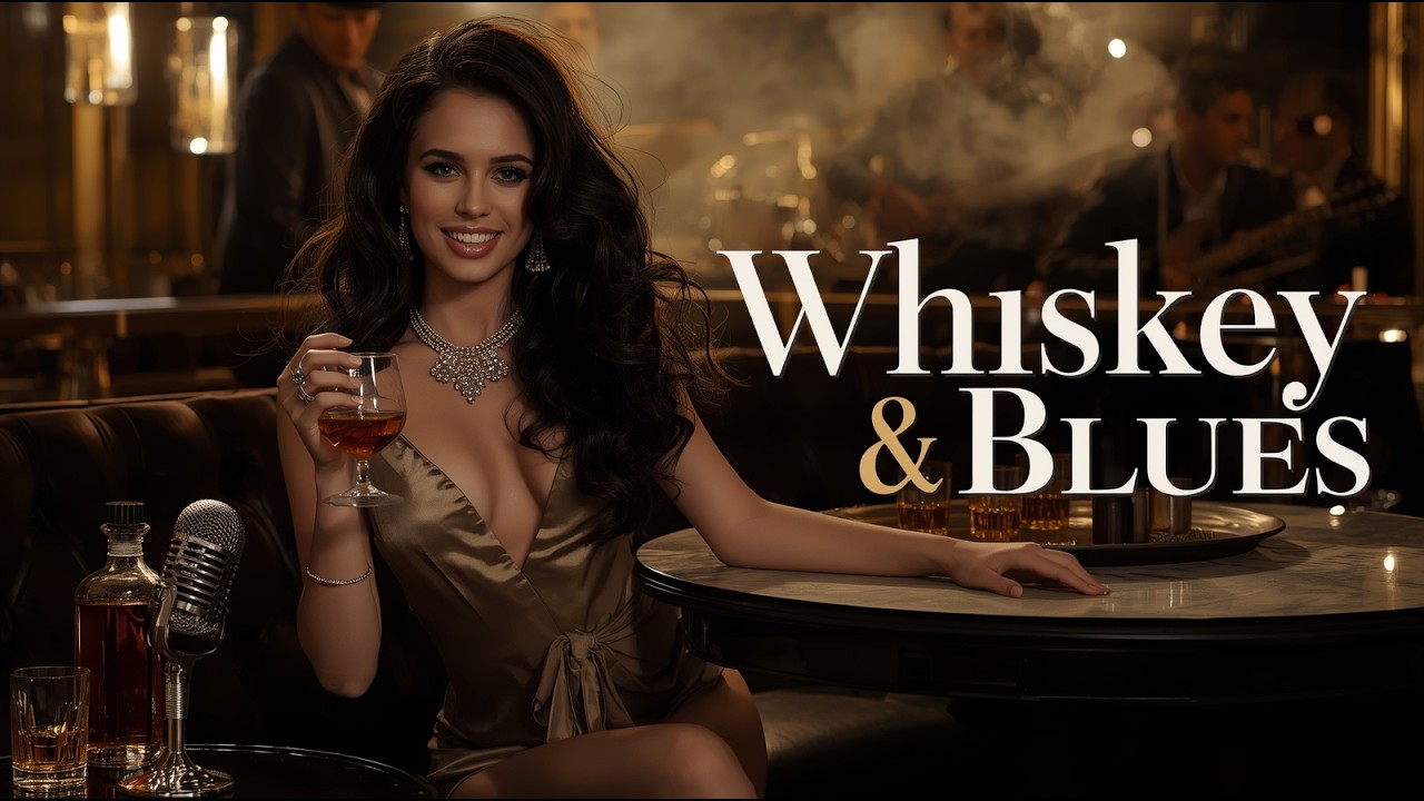 Whiskey Blues Mix 🥃 Elegant Tunes for a Moody Evening Vibe | Chill Blues Bar Music