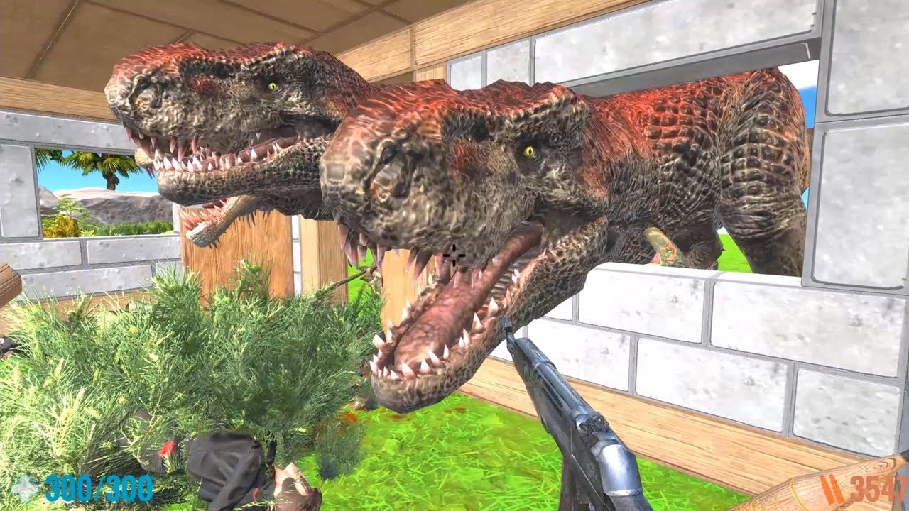 Jurassic Championship. FPS Perspective! Animal Revolt Battle Simulator