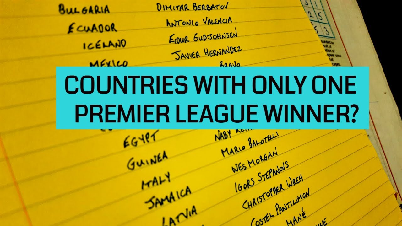 [ASMR] Countries With Only One Premier League Winning Player | Whisper