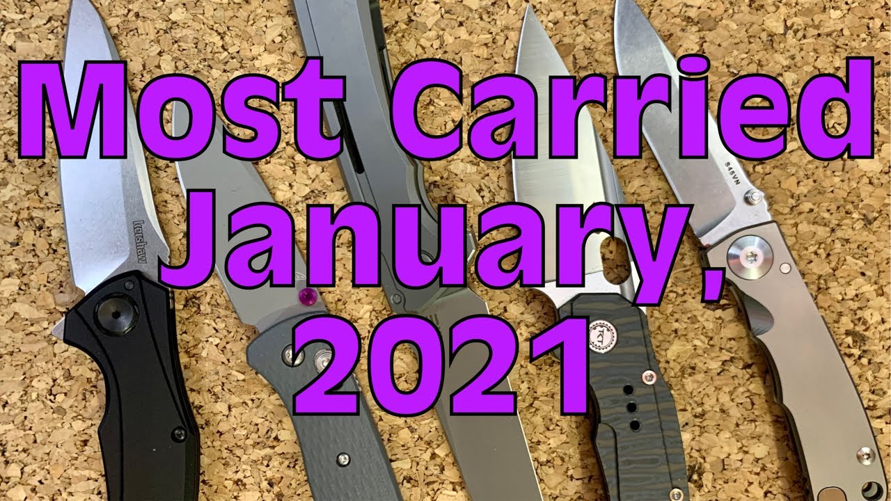Most Carried EDC Knives - January, 2021