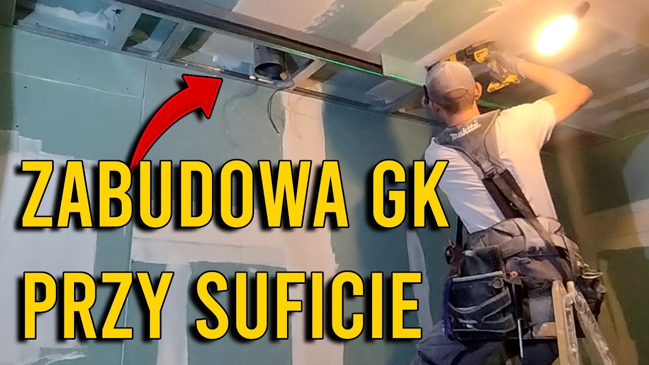 Zabudowa GK przy suficie | Obniżenie sufitu