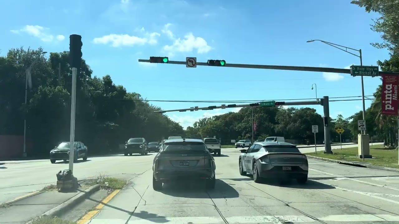 Driving from Miami’s Upper East Side to ‘The  Kampong’ in Coconut Grove