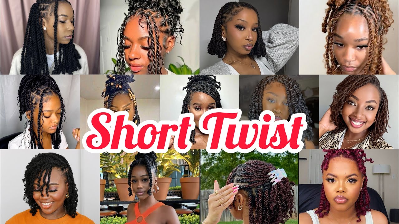 ‼️New & Latest Short Twist Braids Hairstyles Ideas For All African Women😍A Must To Try