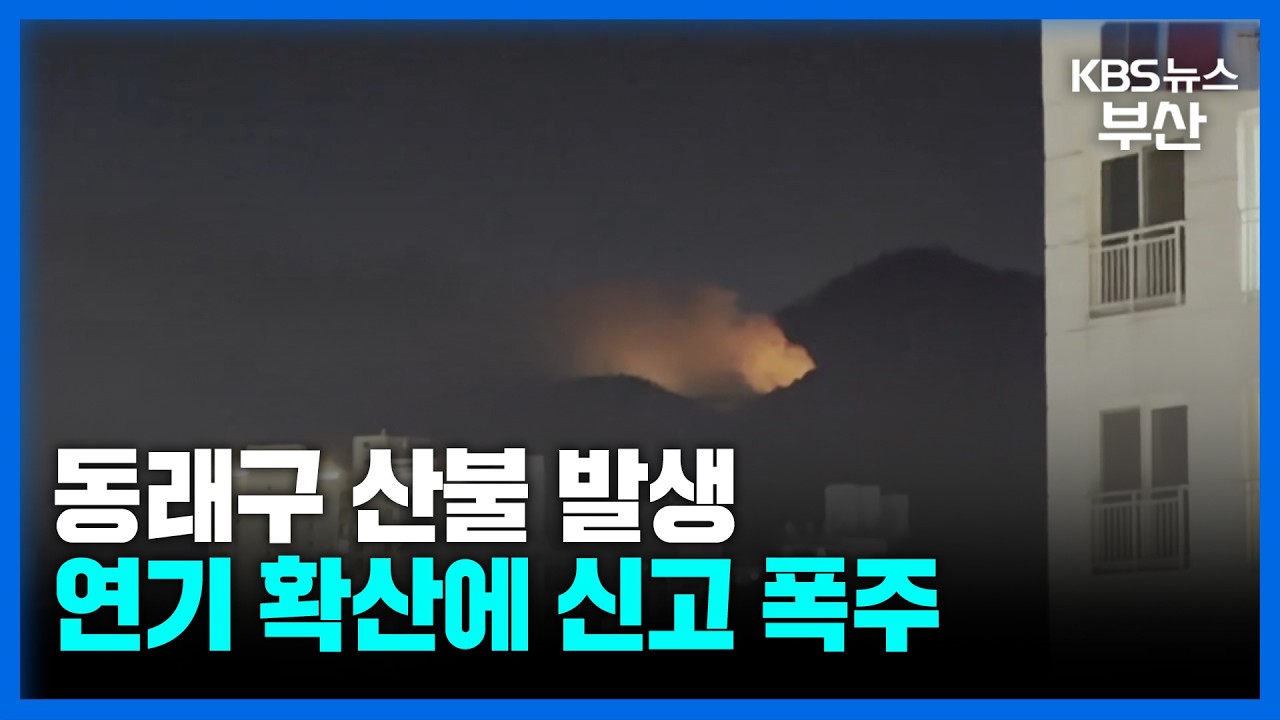 동래구 산불 발생&hellip;연기 확산에 신고 폭주/ KBS 2026.02.09.