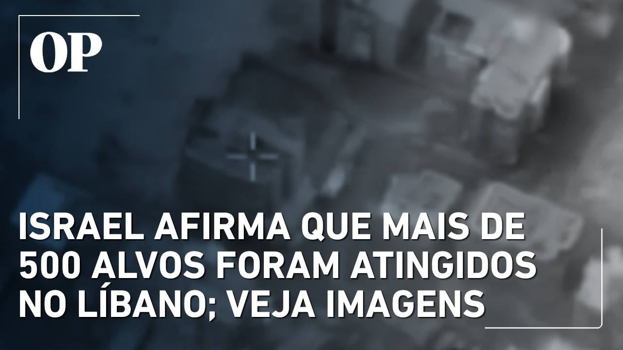Israel afirma que mais de 500 alvos foram atingidos no Líbano; veja imagens