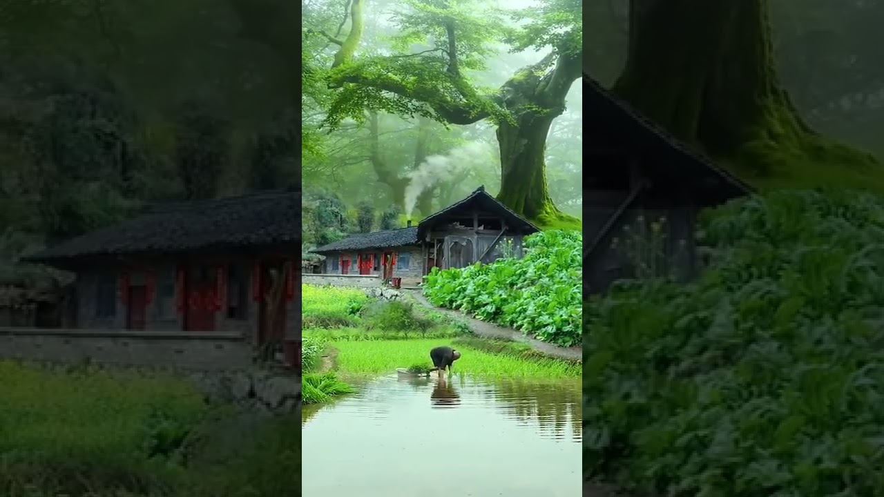 💯 Pure Village Lifestyle In Japan 🇯🇵 Japanese Village Morning 🌄 #morningshorts #villagelifestyle