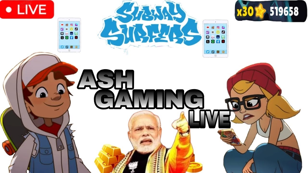Live streaming of ASH GAMING  Subway surfers r#shortsfeed# short livestream# ash gaming 09