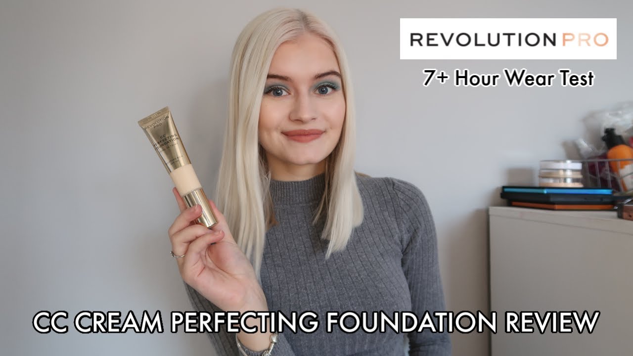 TESTING *NEW* REVOLUTION PRO CC CREAM PERFECTING FOUNDATION | 7+ Hour Wear Test