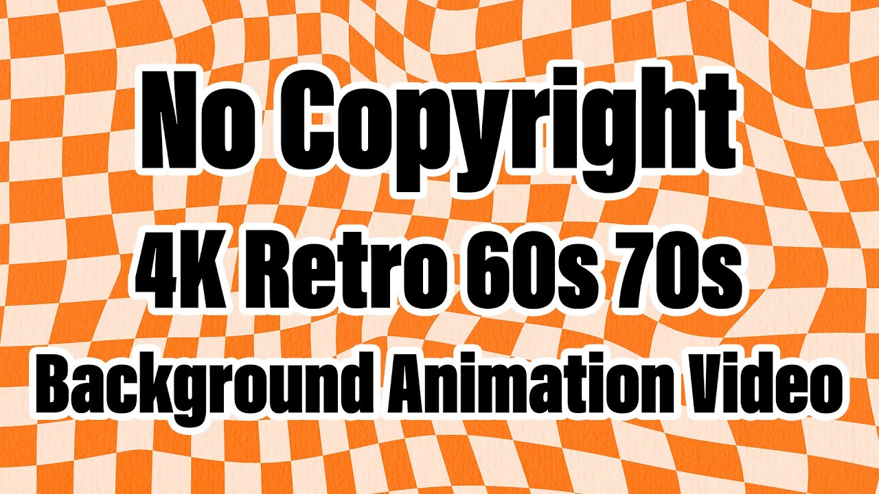 4K Retro 60s 70s 80s Texture Background Animation Video #1 | Footage | Screensaver | No Copyright