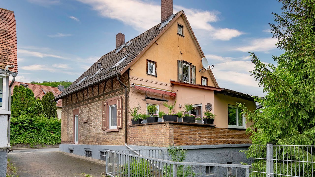 Sch&ouml;nes Fachwerkhaus mit idyllischem Garten und Bachlauf zum Verkauf in Heppenheim Kirschhausen