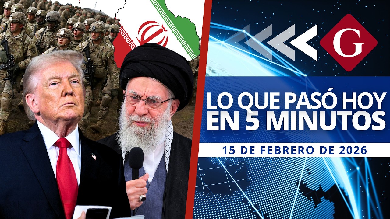 🔵 Noticias 15 febrero: TRUMP RESPALDA CAMBIO DE RÉGIMEN EN IRÁN Y TENSIONES SE ELEVAN | Noticiero