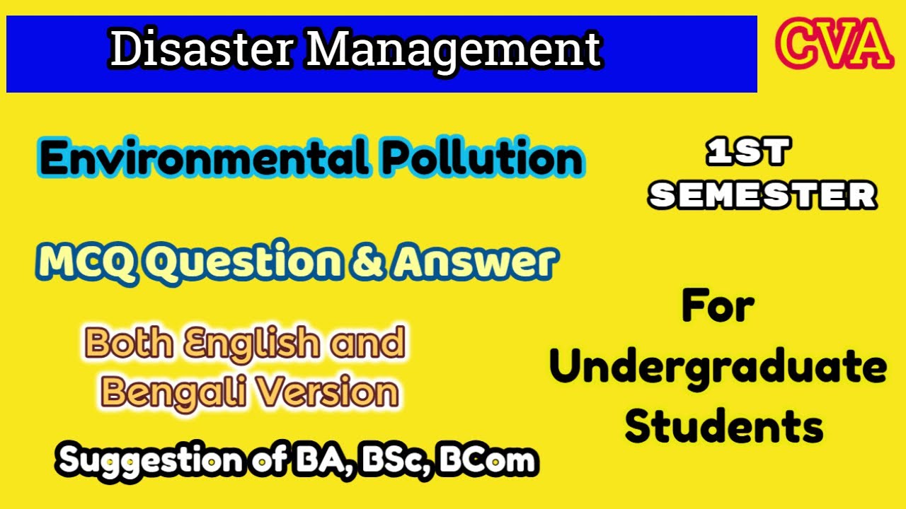 WB SSC| Disaster Management Related MCQ Qs & Ans| 2nd SLST| Environmental Studies