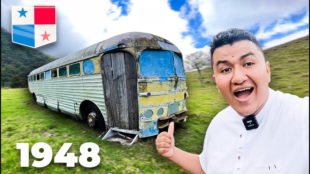Explorando  un MISTERIOSO BUS ABANDONADO en las montañas de PANAMÁ 🇵🇦