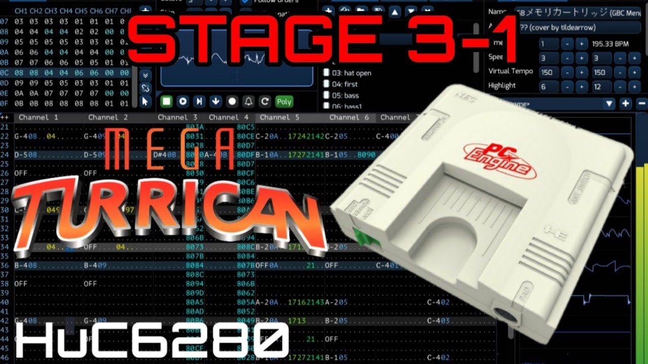 [Furnace] Mega Turrican Stage 3-1 Theme PC Engine Remix