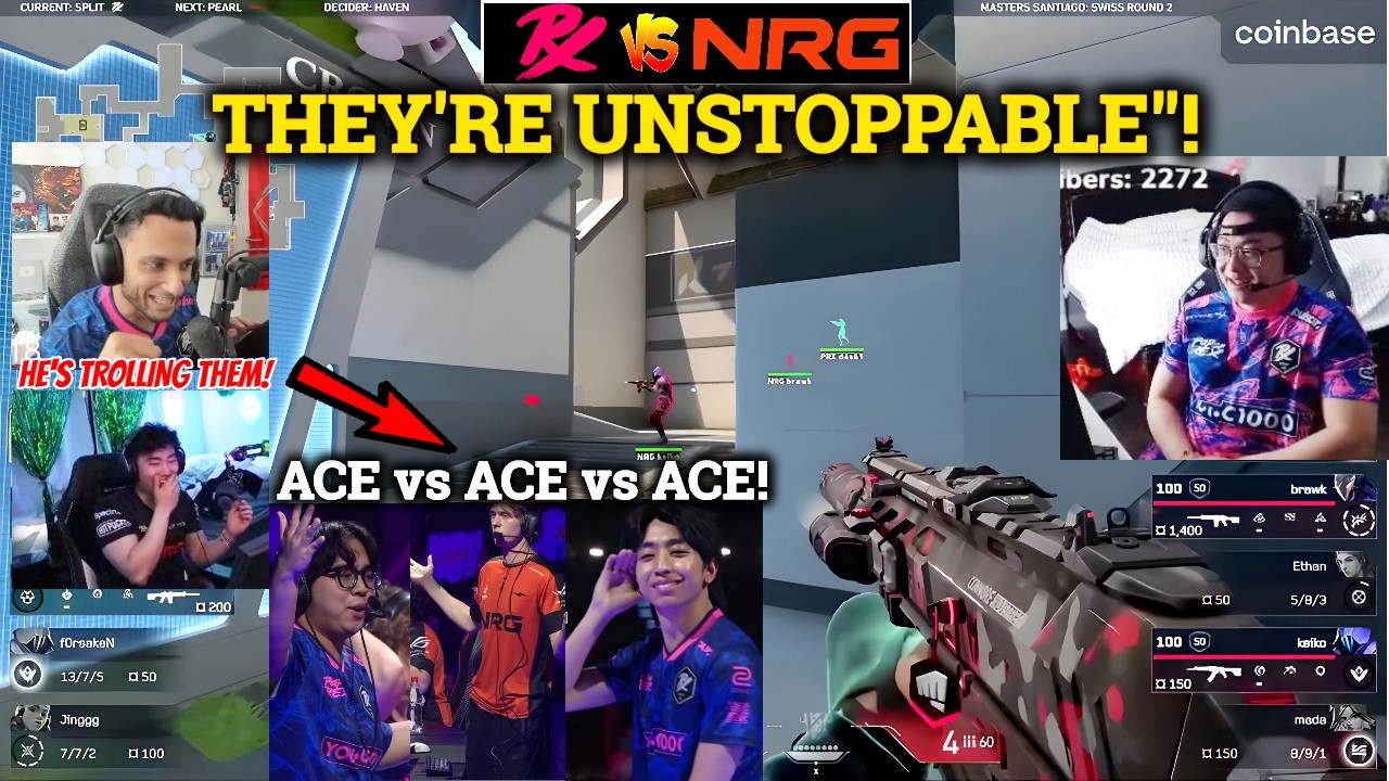 FNS, S0m & Shanks Reacts to PRX vs NRG Absolute Cinema Gameplay in Valorant Masters Santiago 2026