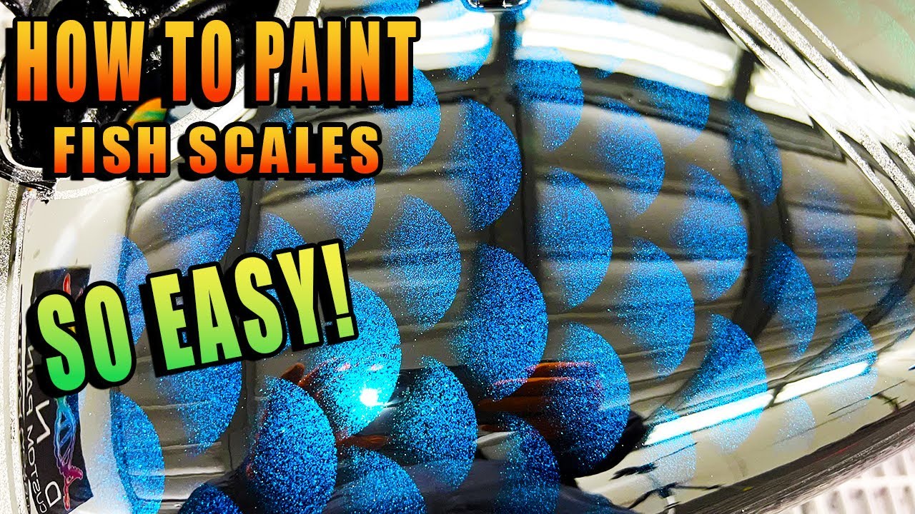 HOW TO MAKE & PAINT FISH SCALES