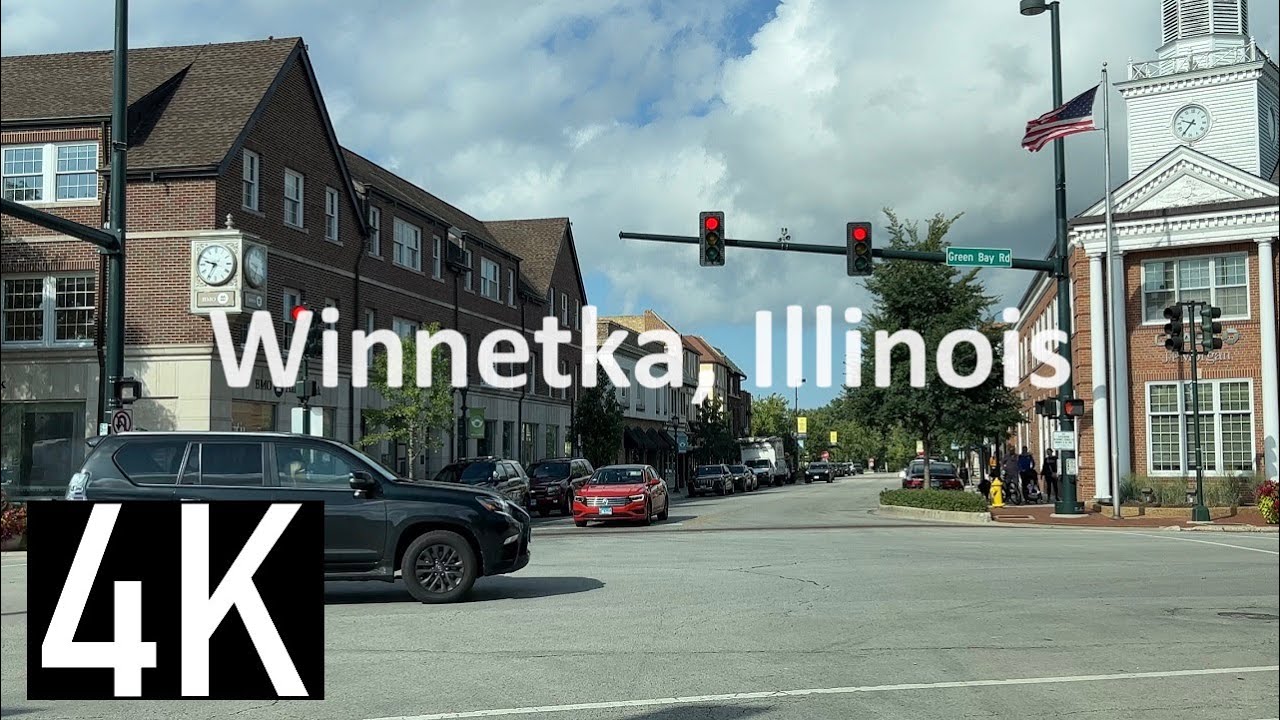 Driving in Winnetka, Illinois 4K - The 