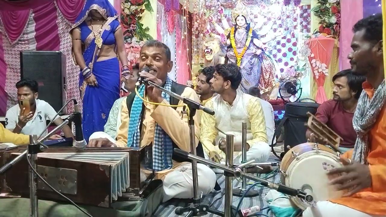 राजू पटेल गायक प्रदीप पटेल गायक शारदा भवानी कार्यक्रम लहरिया सेमरा