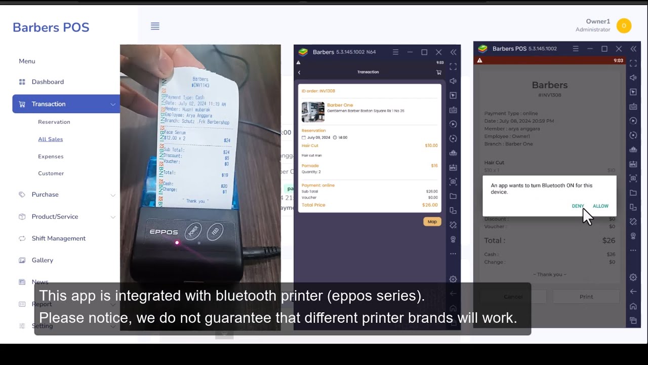 Barbers - Multi Apps (SaaS), Barber Appointment Booking, Employee POS App, WebAdmin Code Canyon