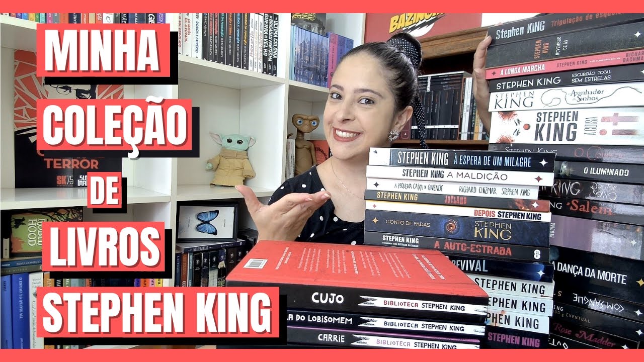 MINHA COLEÇÃO DE LIVROS STEPHEN KING!!