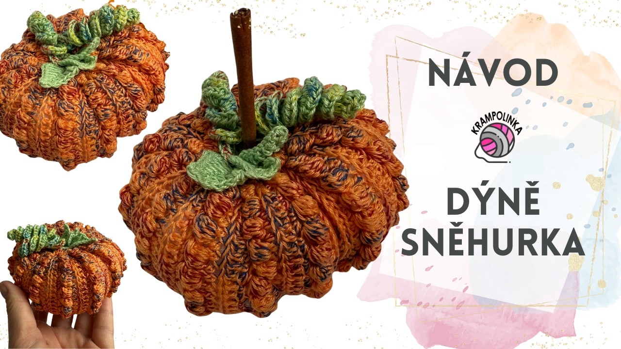 🎃 Háčkujeme dýni Sněhurka | Podzimní dekorace snadno a rychle 🧶