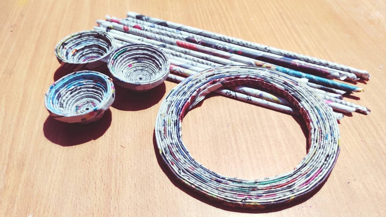 3 Newspaper Craft /Waste Material Craft/Best Out of Waste Newspaper/ Newspaper Craft ideas
