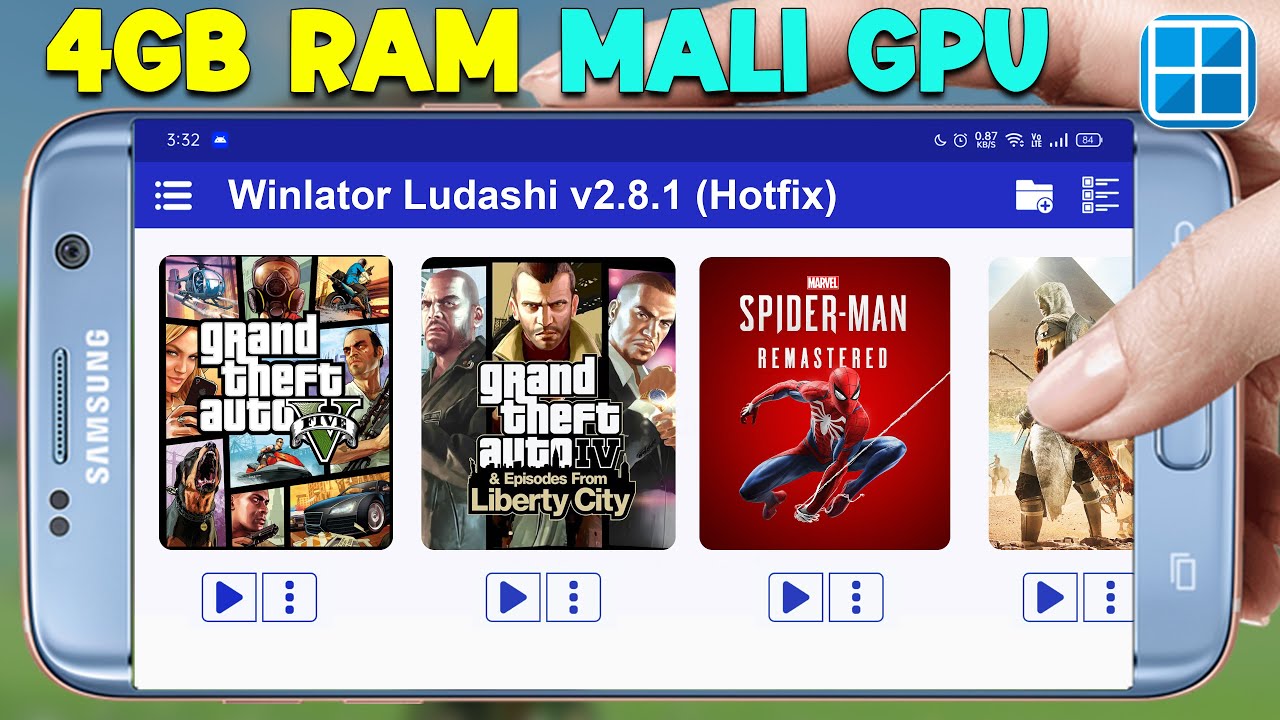 NEW 🔥 WINLATOR BIONIC LUDASHI 2.8.1 Hotfix 4GB RAM MALI GPU ANDROID - SETUP/SETTINGS/GAMEPLAY in USA