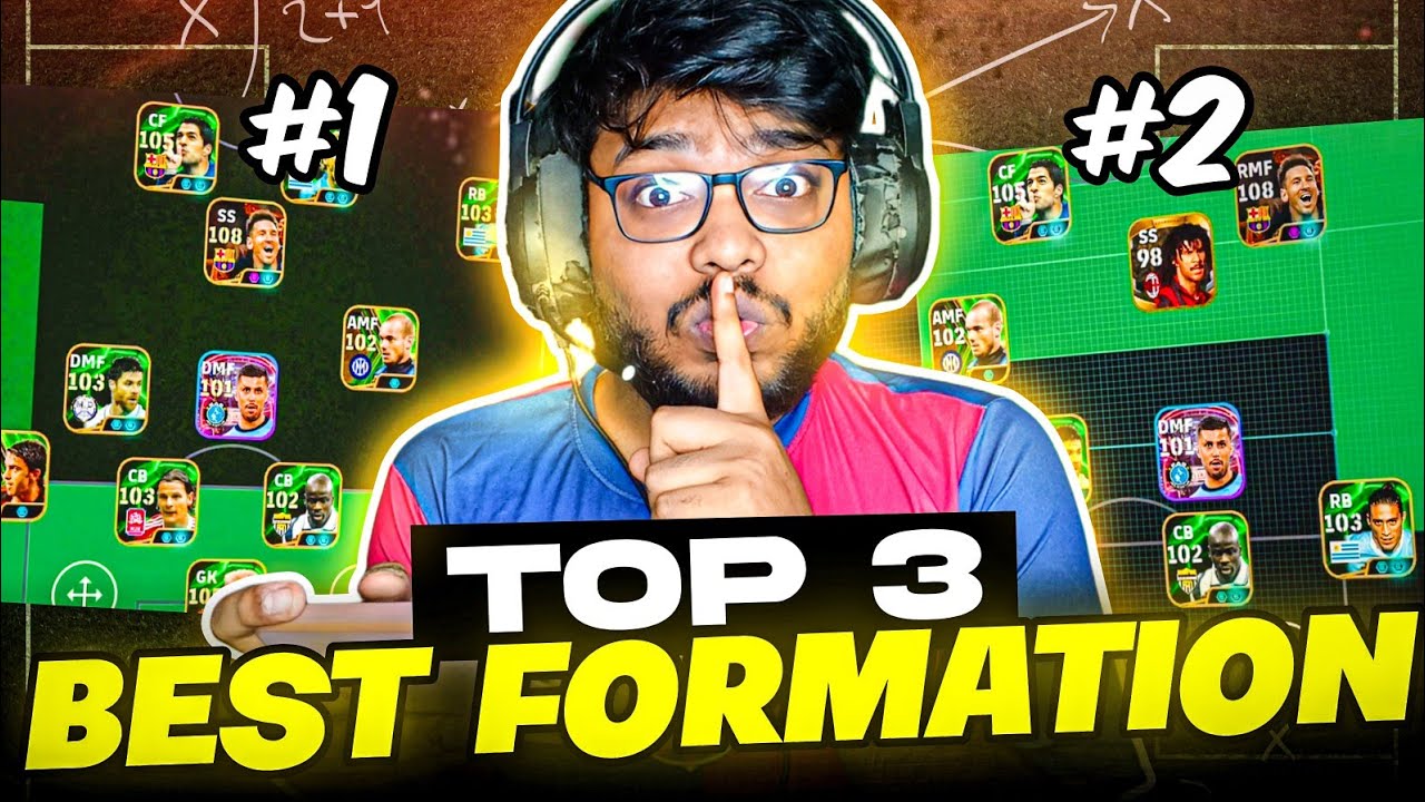 Top 3 SECRET Formations to REACH DIVISION 1 in eFootball 2025! 🤫