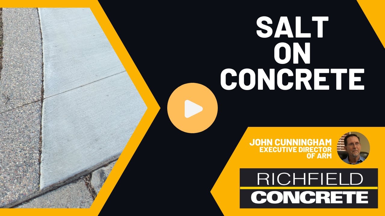 Can I Put Salt on My New Concrete? | Richfield Blacktop