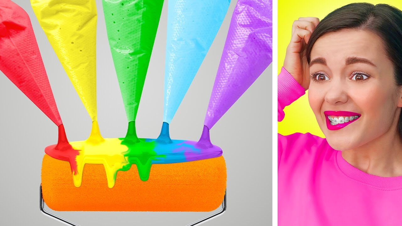 DAS SCHÖNSTE REGENBOGEN POP IT BEKOMMT DEN PREIS || Lustig bunte Mal-Challenge auf 123 GO! SCHOOL