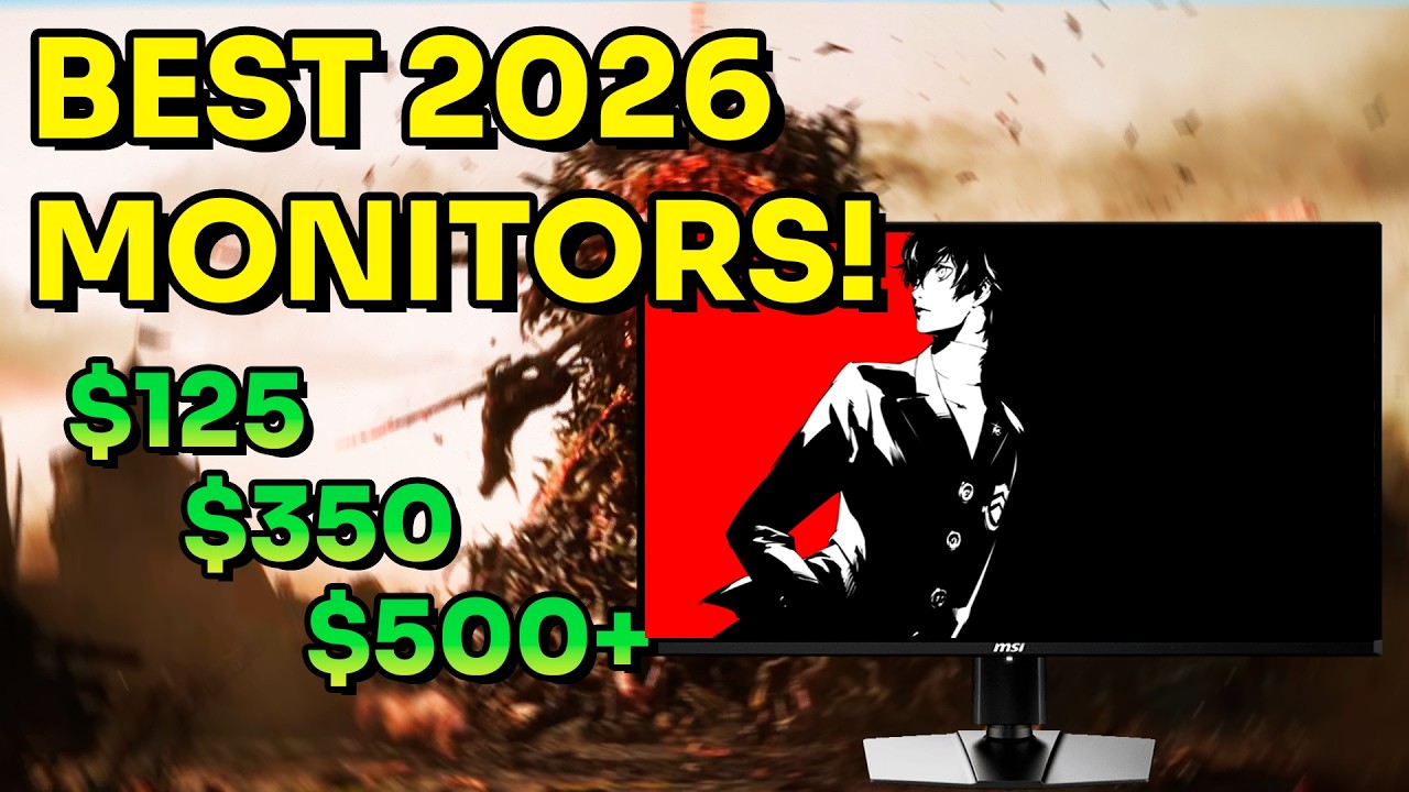 Best Monitors for 2026!! (1080p, 1440p, 4k, OLED, HDR...)
