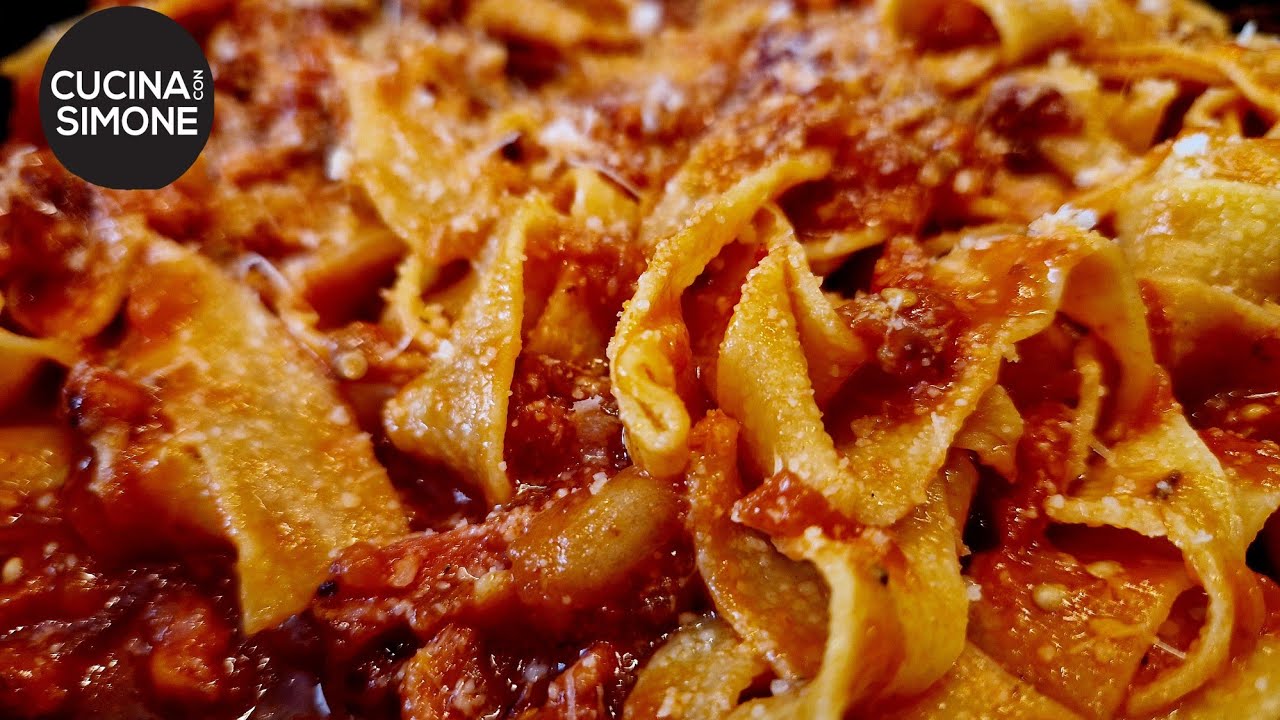 Pasta con Melanzane Arrostite e Pancetta Affumicata