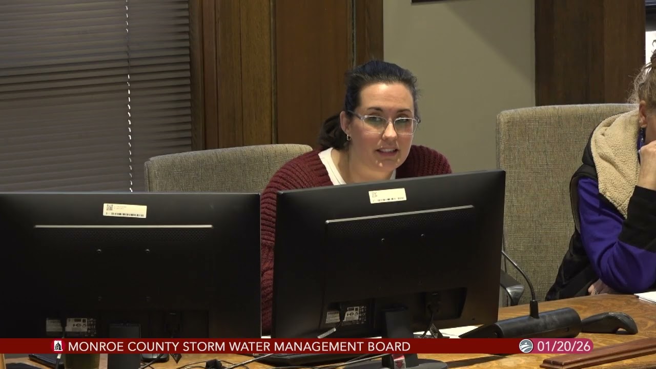 Monroe County Stormwater Management Board, January 20, 2026
