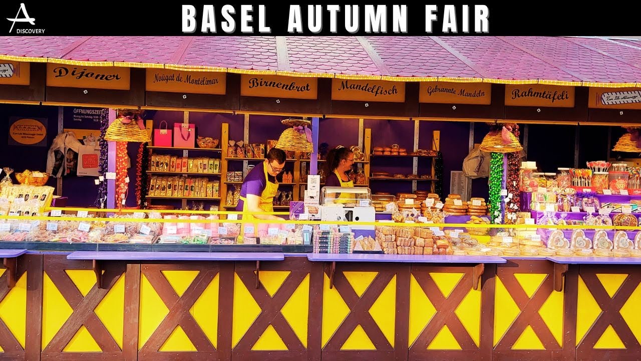 [4K]🇨🇭 Basler Herbstmesse 🫕Basel Autumn Fair 🍪 Walking Tour Basel, Switzerland