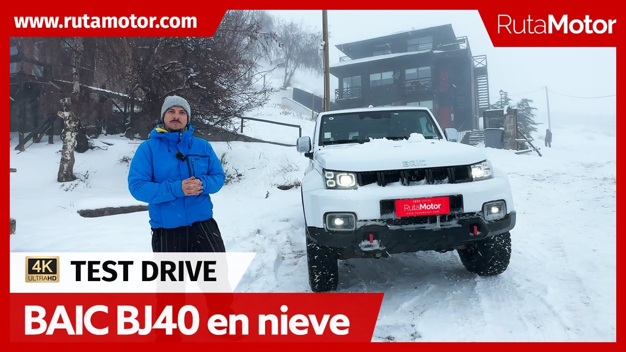 BAIC BJ40 - Probando en la nieve como se comporta nuestra prueba de larga duración (Test Drive POV)