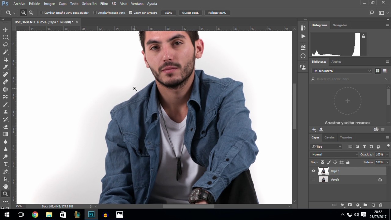 Cómo emparejar un fondo blanco  a blanco puro - Tutorial Photoshop en Español