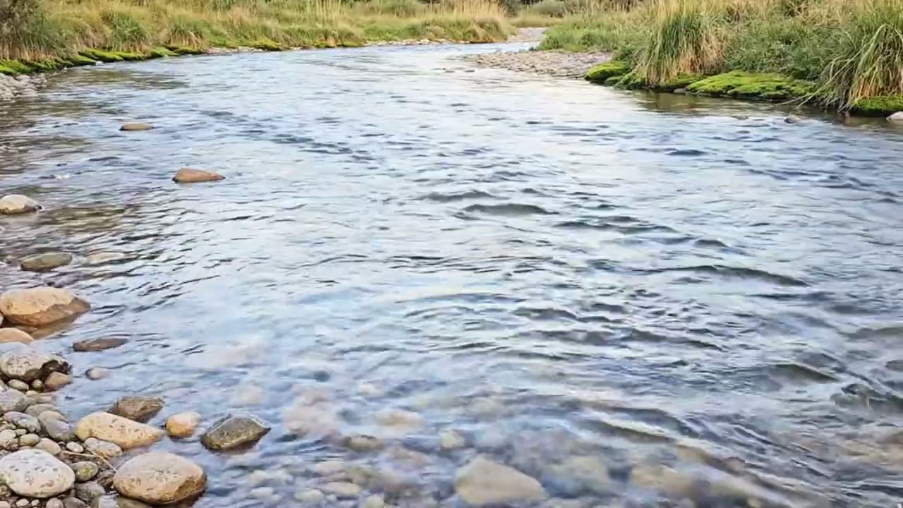Calm River ASMR 🌊 Wide Water Sounds for Stress Relief